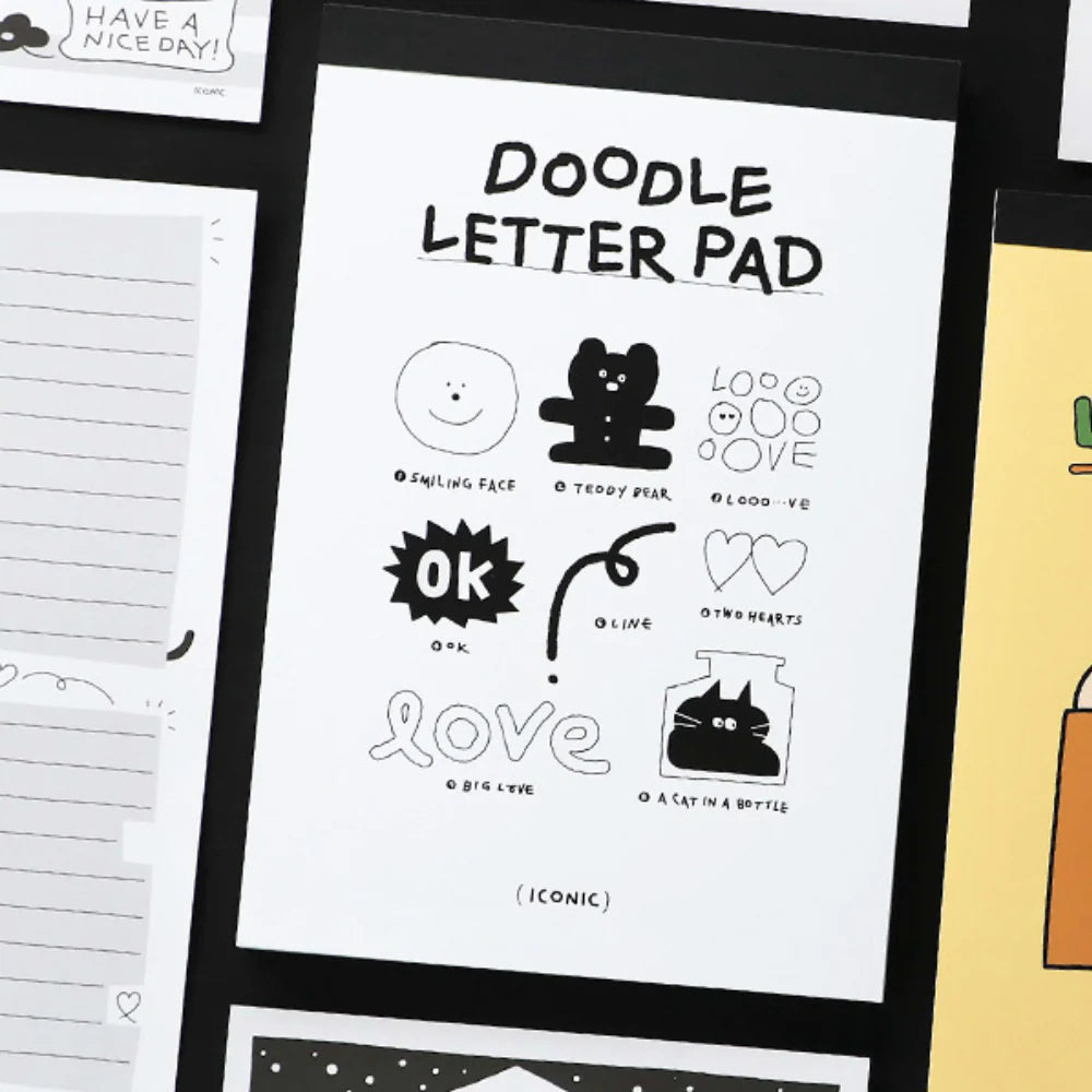Iconic Doodle Letter Pad