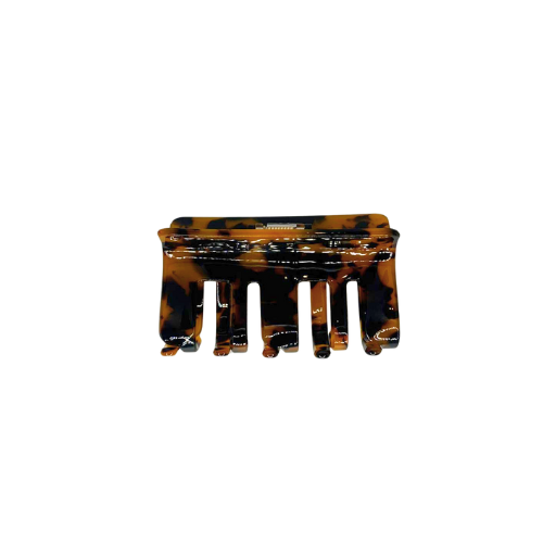 Tortoise Shell Hair Claw Clips (Beige & Brown)