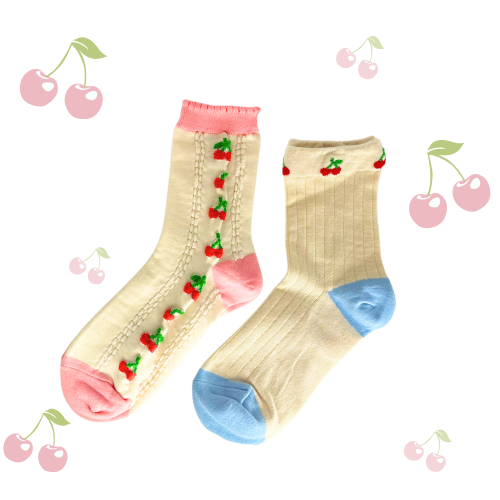Cherry Socks (4 Cute Design)