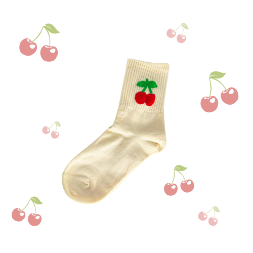 Cherry Socks (4 Cute Design)