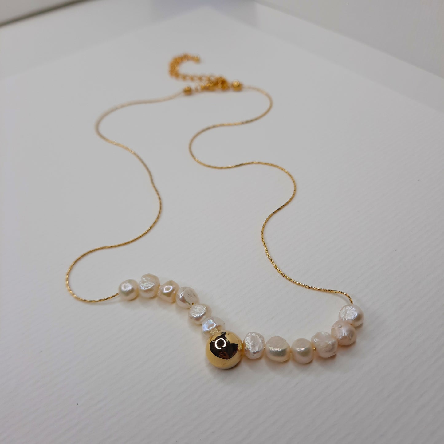 Pearls and Pearls Necklace (Gold, Silver)