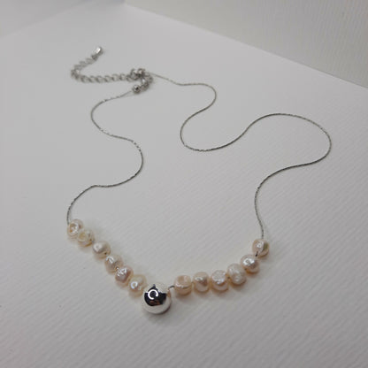 Pearls and Pearls Necklace (Gold, Silver)