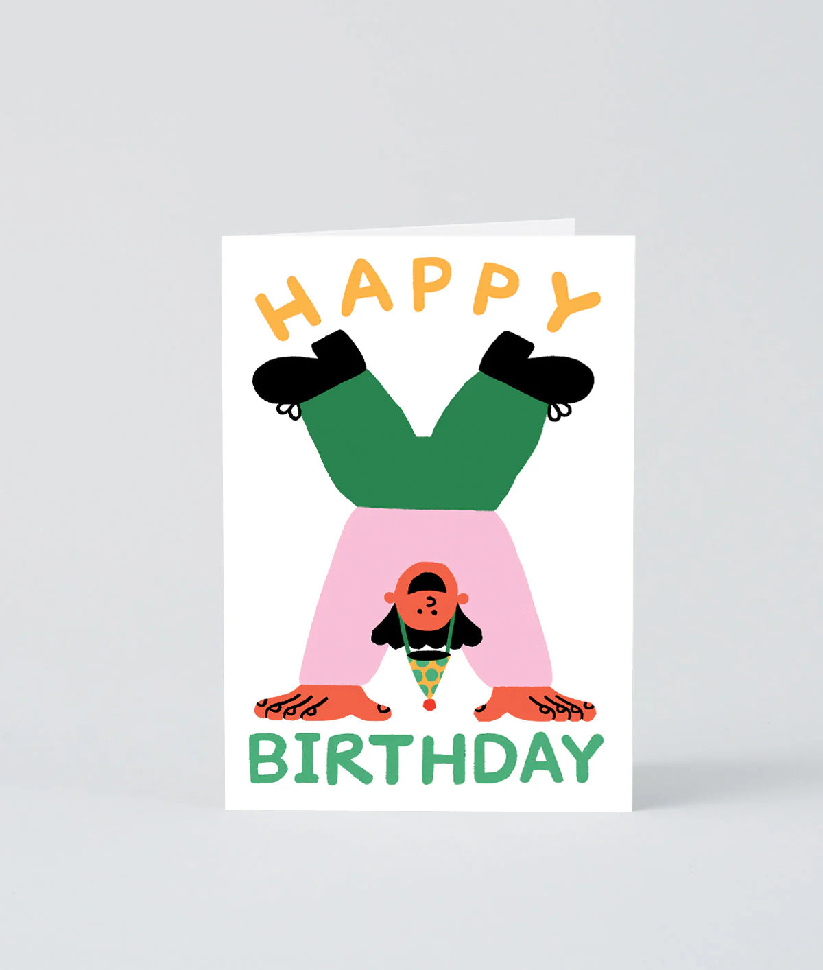 Happy Birthday Handstand - Birthday Card