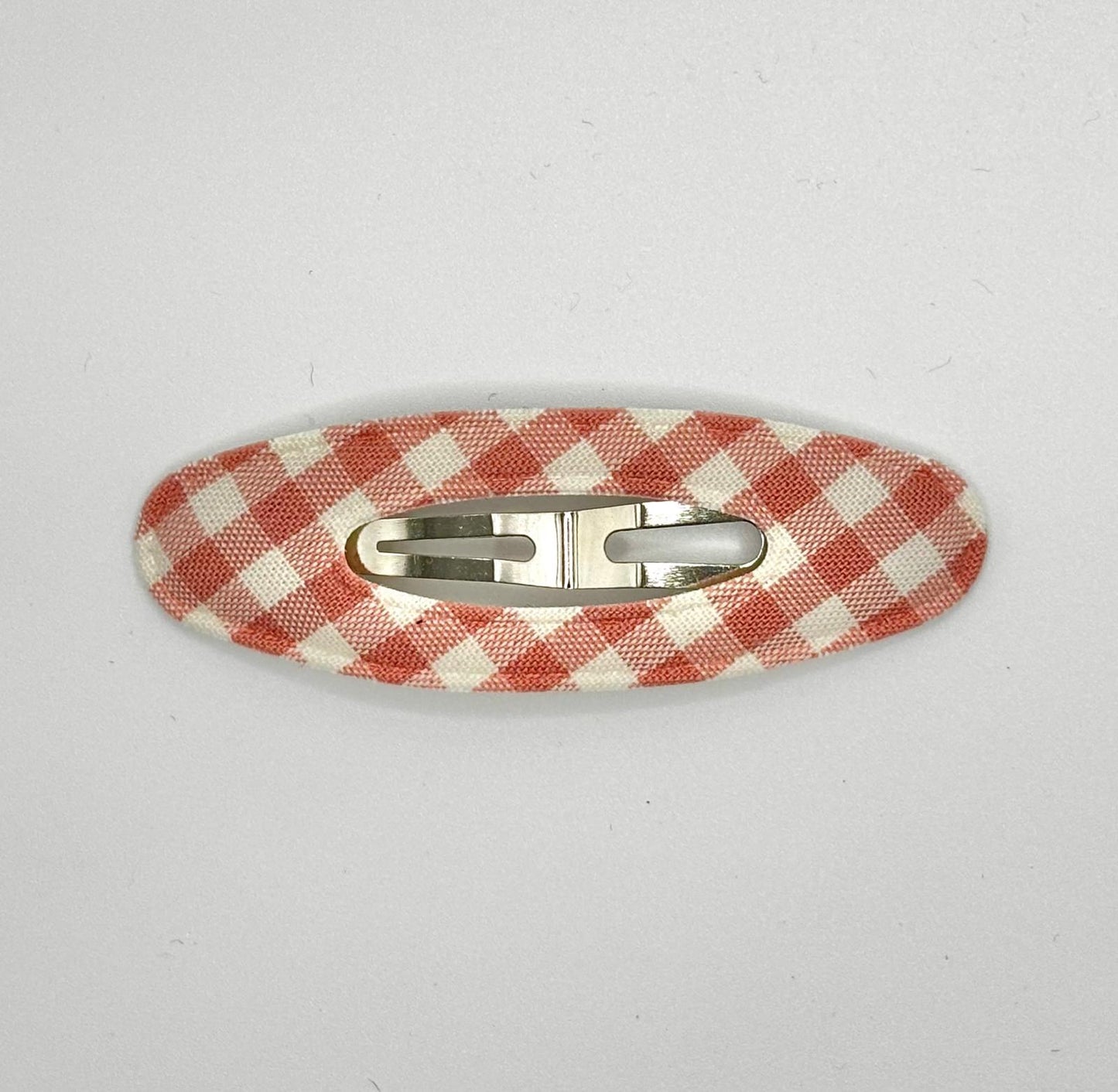 Plaid Oval Hair Clip (4 Colours)