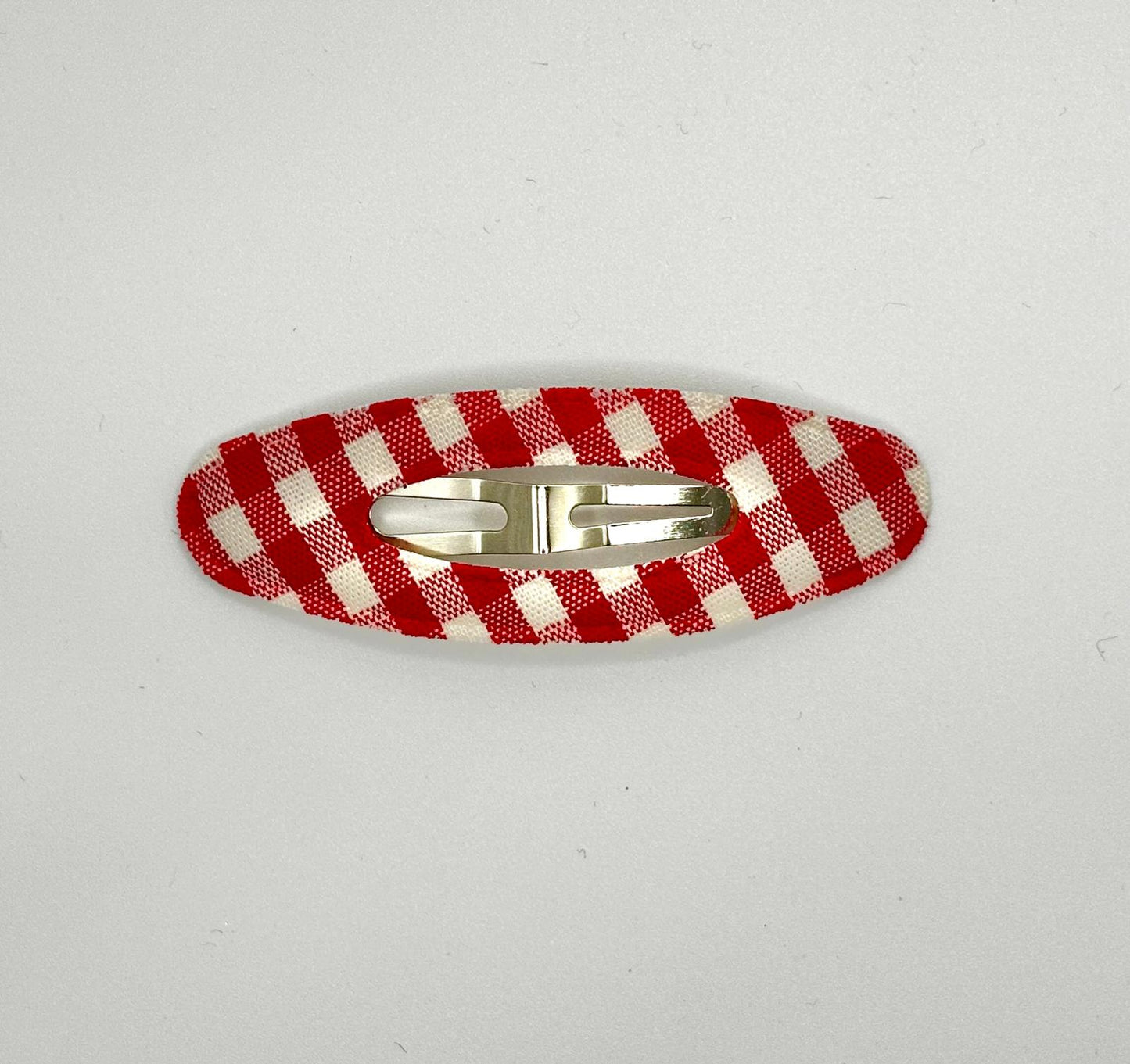 Plaid Oval Hair Clip (4 Colours)