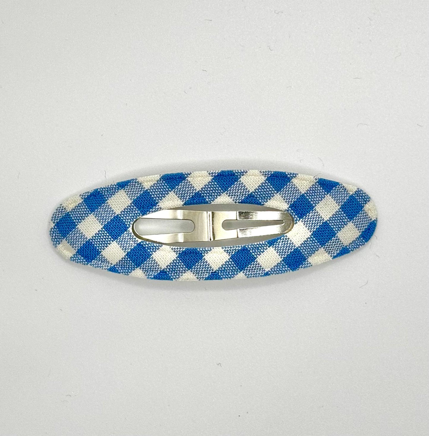 Plaid Oval Hair Clip (4 Colours)