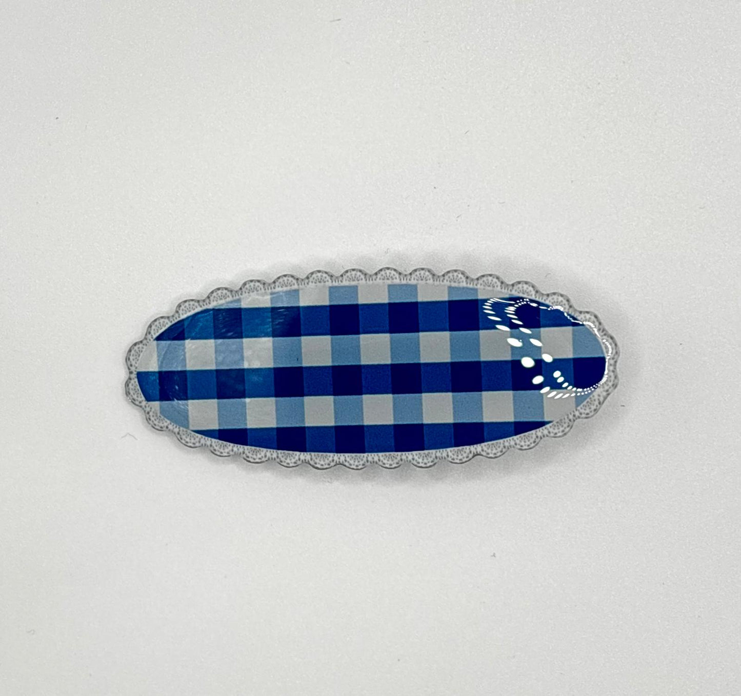 Plaid Cookie Hair Clip (3 Colours