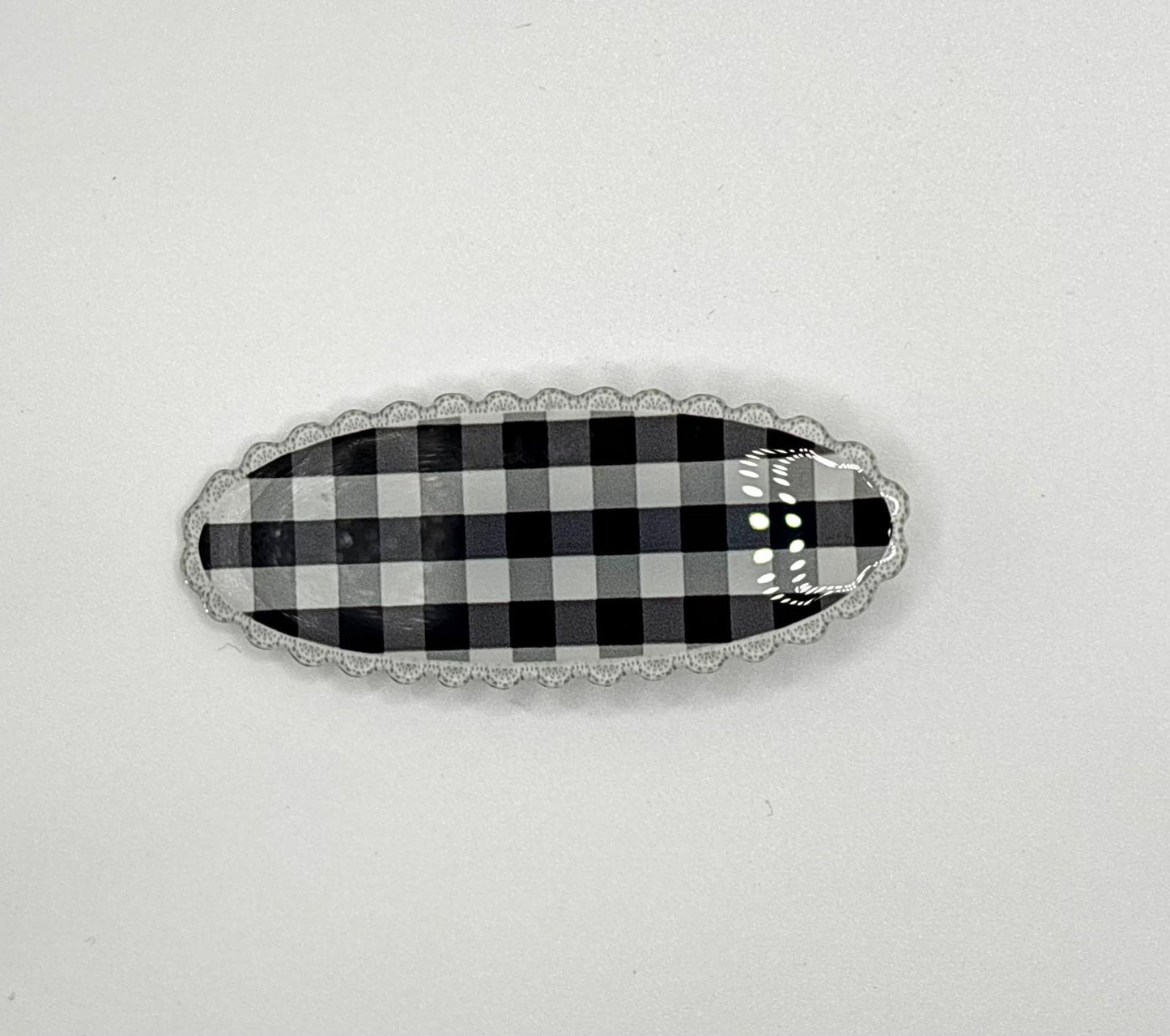 Plaid Cookie Hair Clip (3 Colours