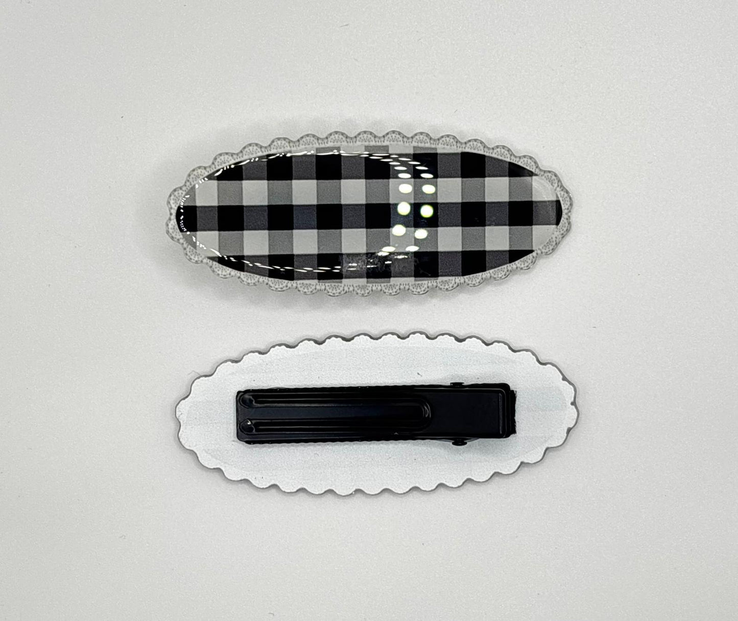 Plaid Cookie Hair Clip (3 Colours