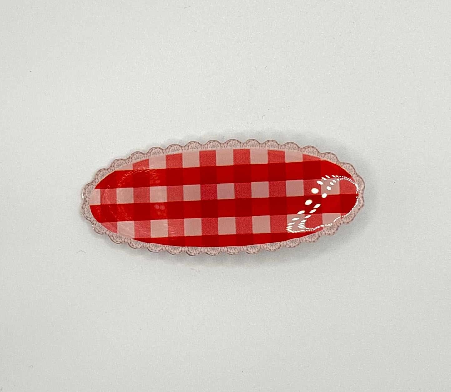 Plaid Cookie Hair Clip (3 Colours