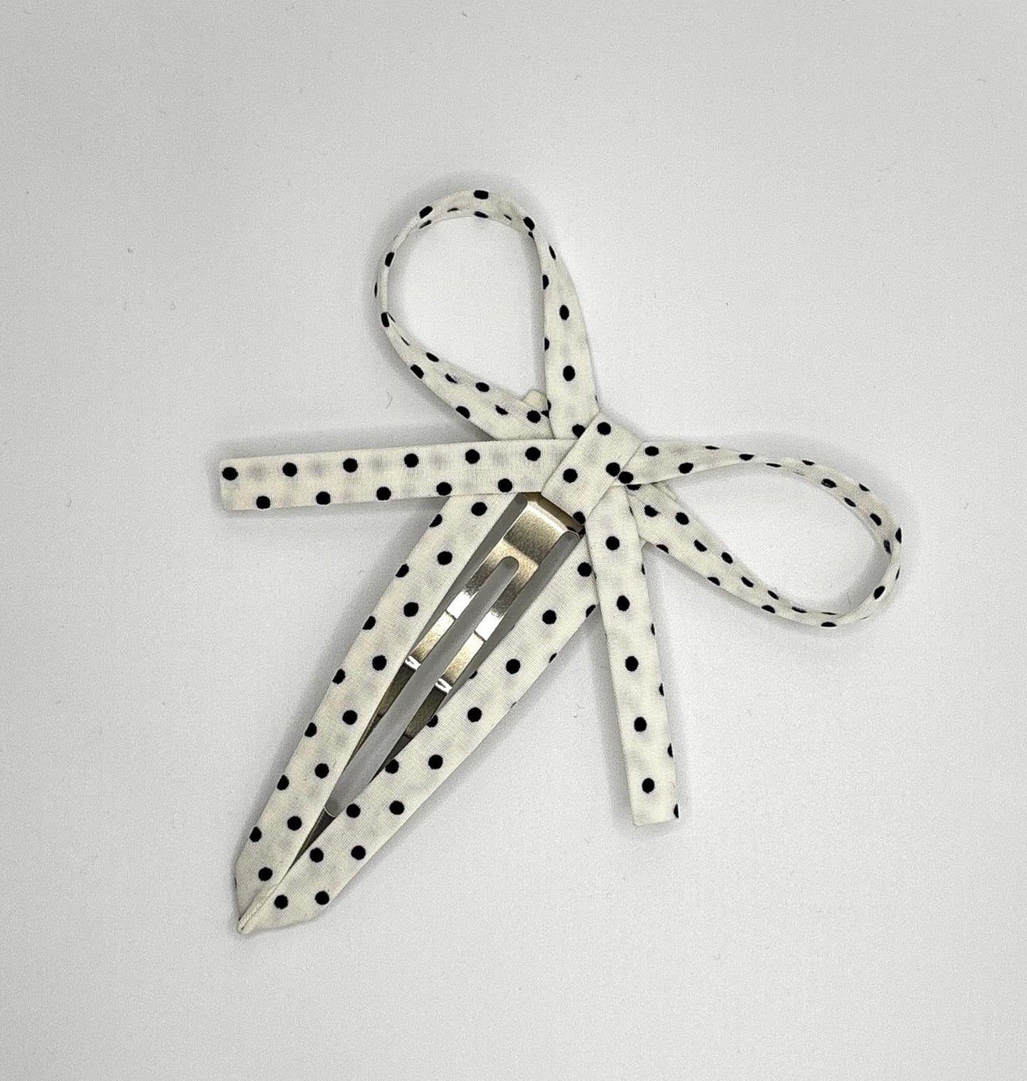 Bow Tie (Polka Dots) Hair Clip
