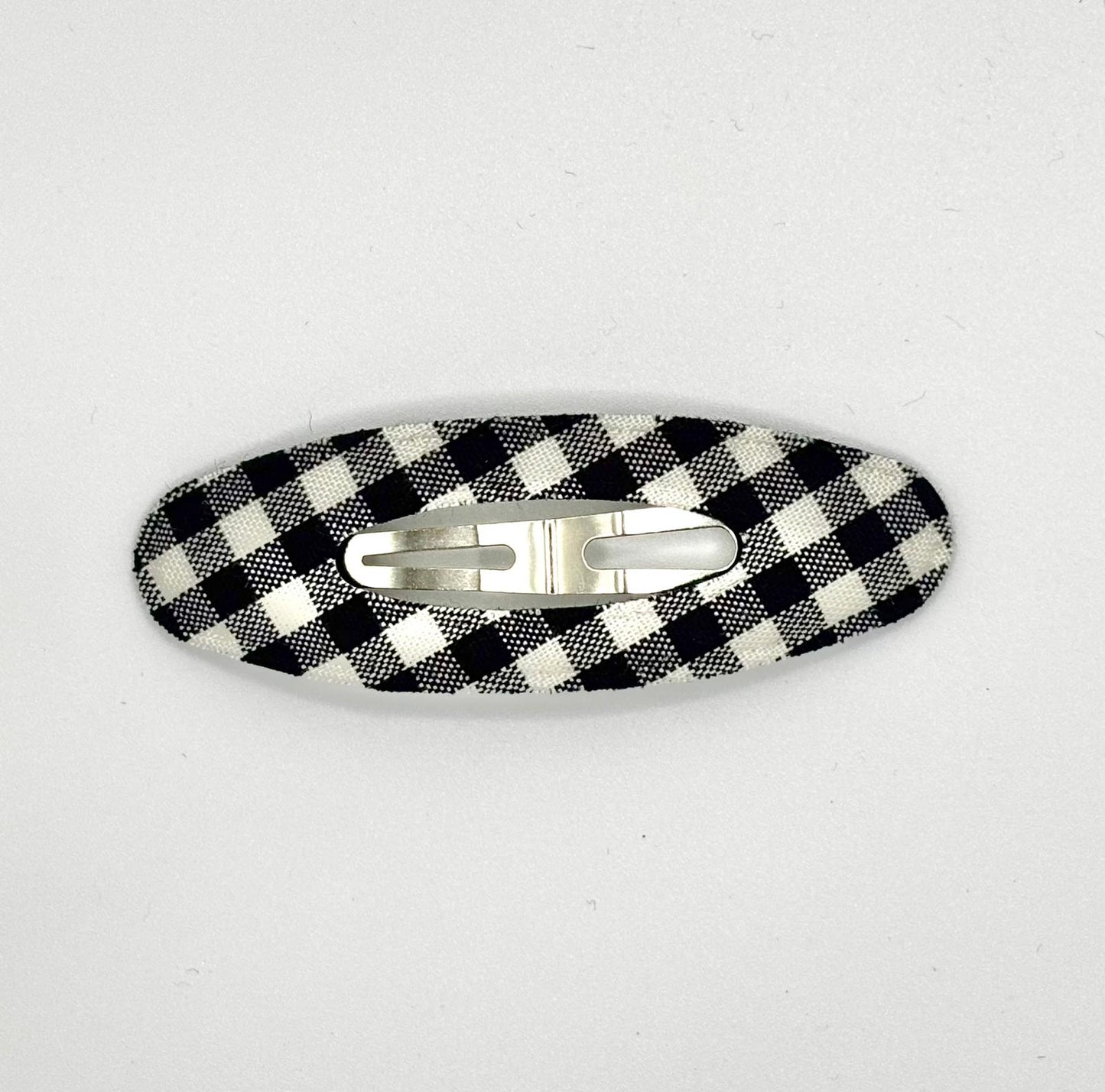 Plaid Oval Hair Clip (4 Colours)