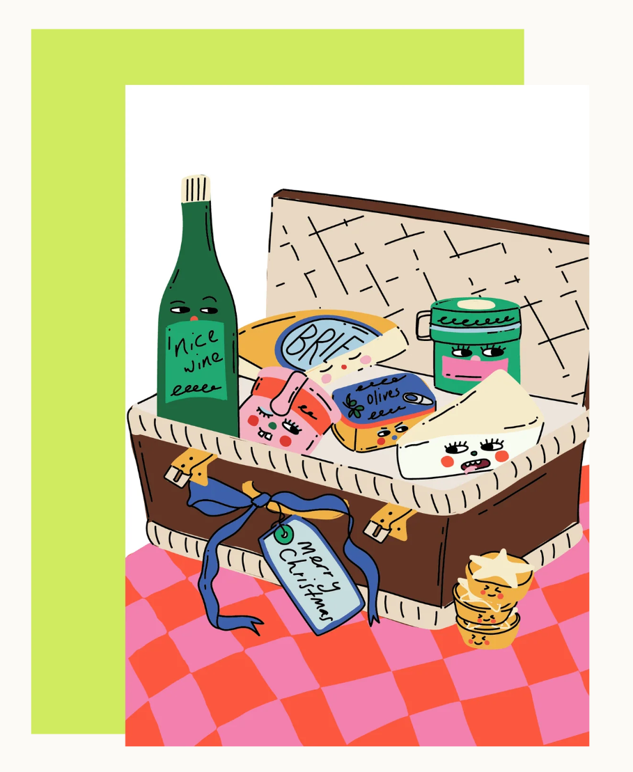 Christmas Hamper Christmas Card