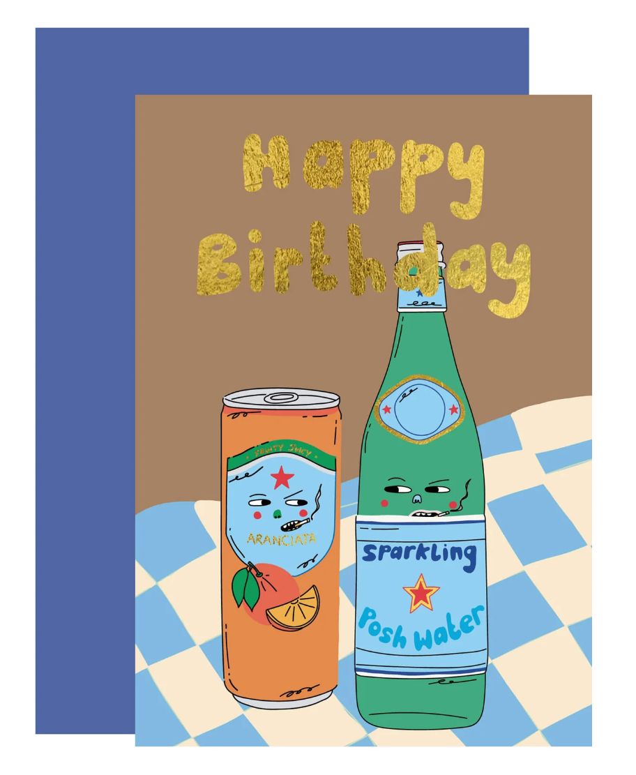 Best Buds Birthday Card - Gold Foil