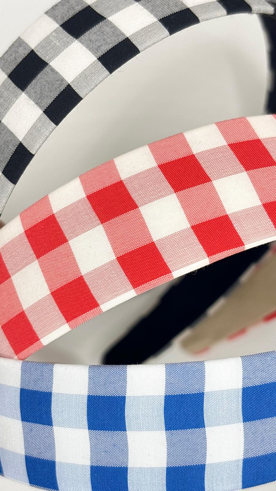 Retro Plaid Headband (3 Colours)