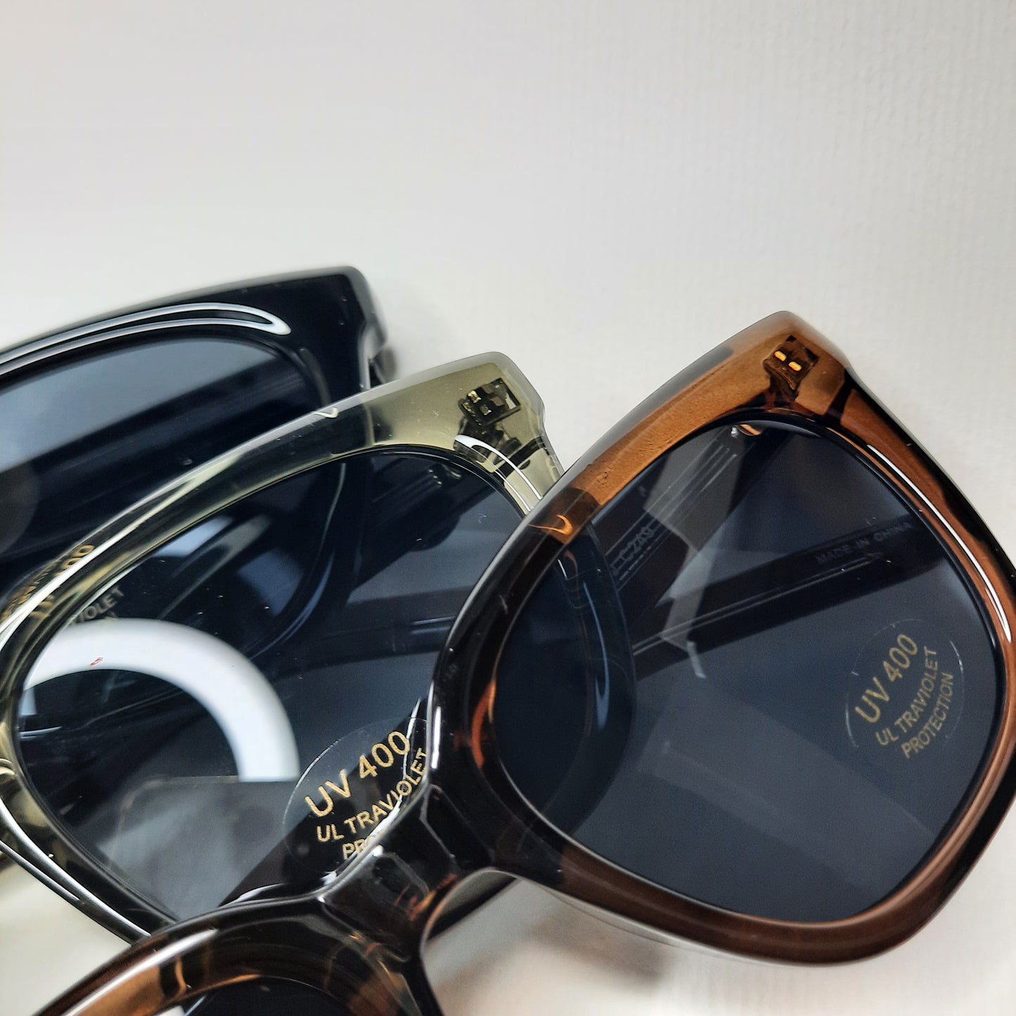 Classic Square Sunglasses (Grey, Black, Brown)