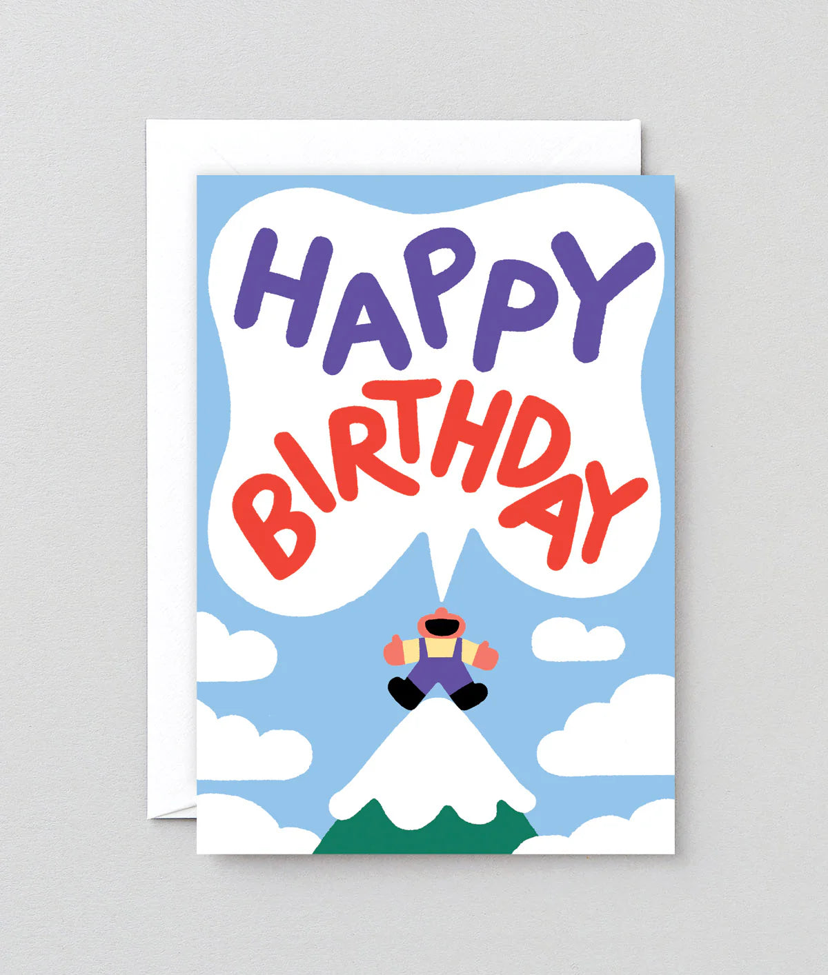 Happy Birthday From A Mountain - Birthday Card