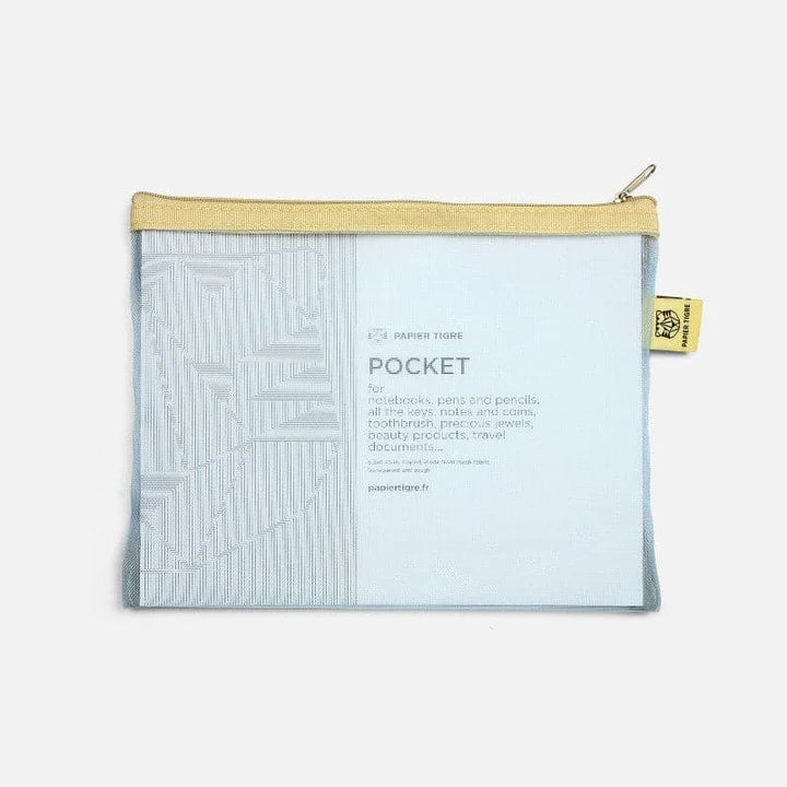Papier Tigre - Mesh Pocket M (Light Blue)