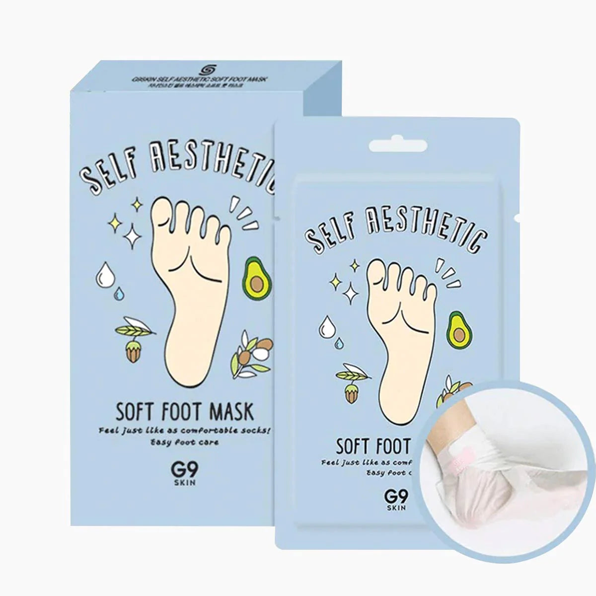 G9 Skin - Self Aesthetic Soft Foot Mask Korean Foot Mask AIGOO