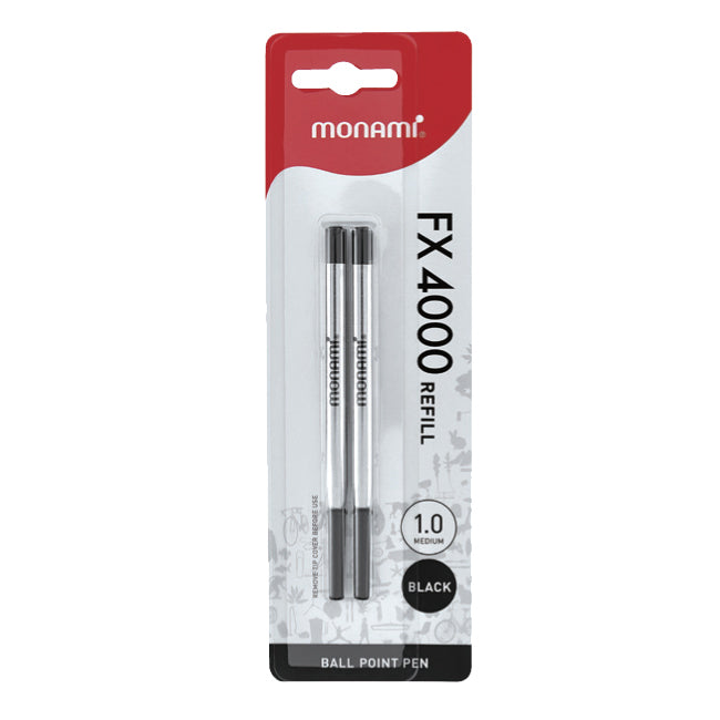 Monami - FX4000 Ballpoint Pen Refills (pack of 2)
