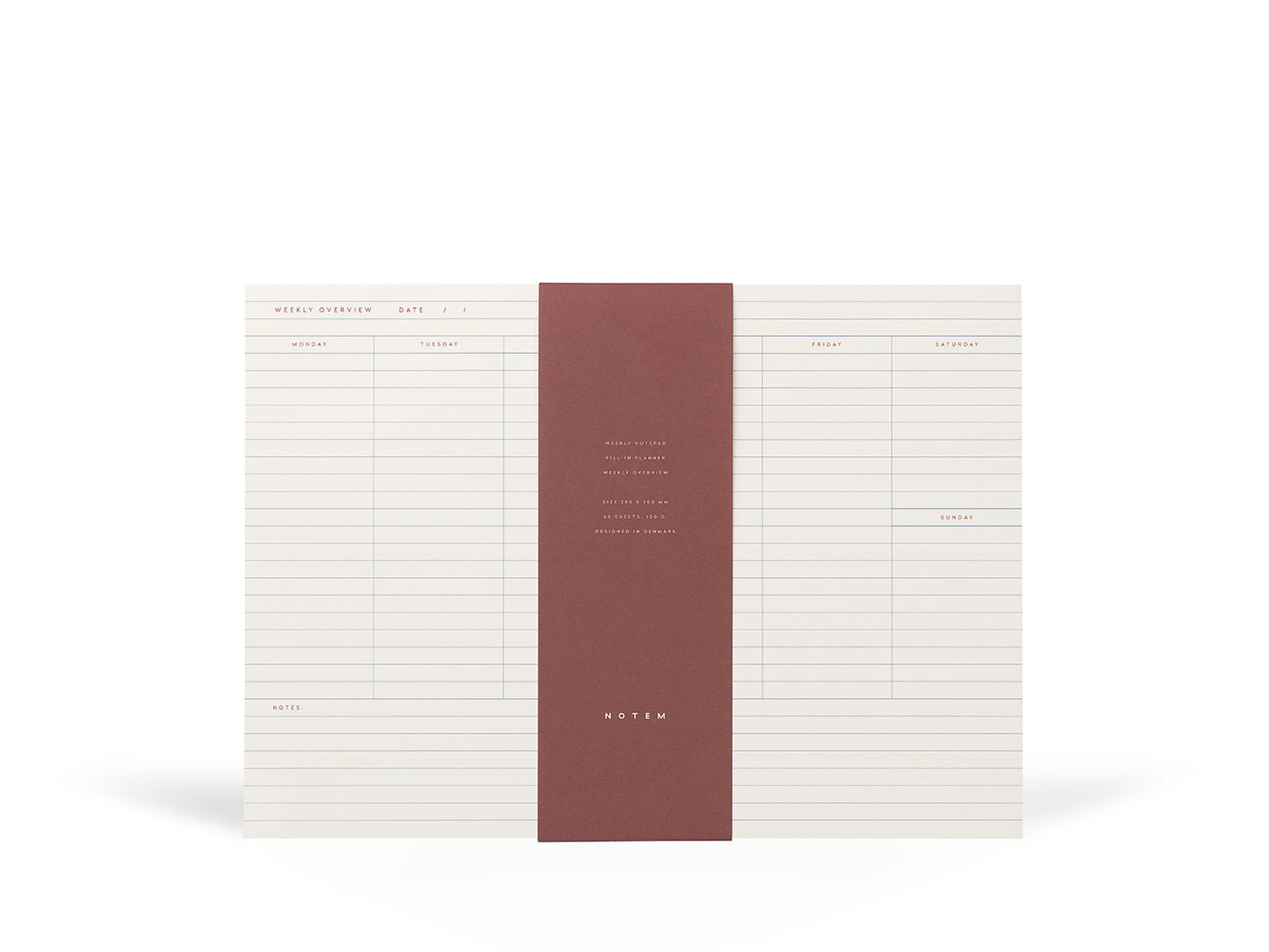 Notem - MILO Weekly Planner Notepad Weekly Planner AIGOO UK