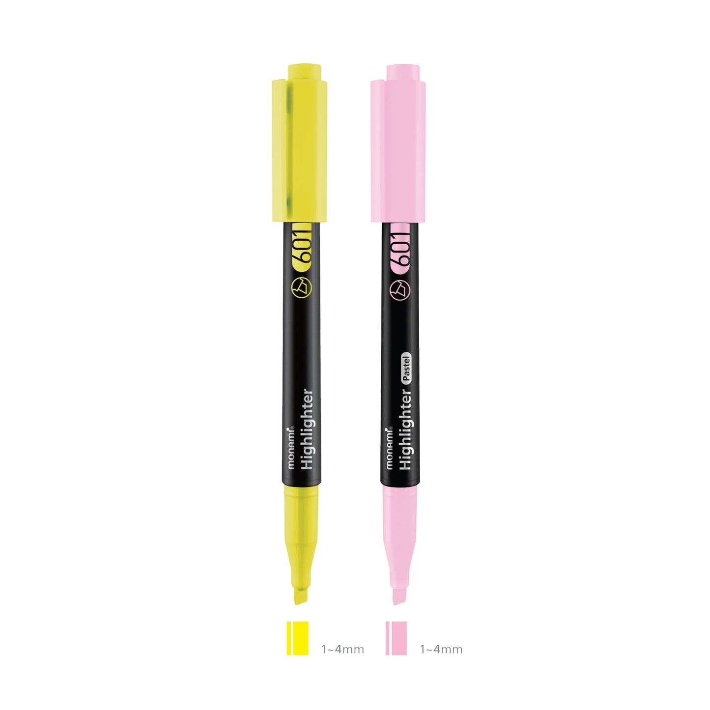 Monami - Pastel Highlighters (Pink, Orange, Yellow, Green, Blue, Purple)