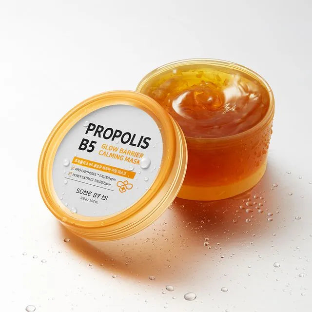 SOME BY MI - Propolis B5 Glow Barrier Calming Mask (100g) Korean Sheet Mask AIGOO
