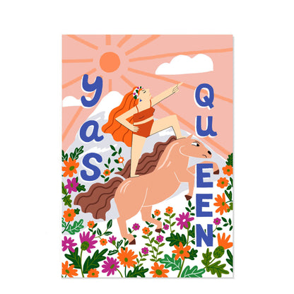 Icka - Yas Queen Greeting Card