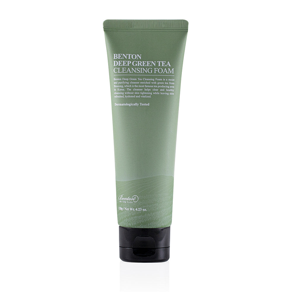 Benton - Deep Green Tea Cleansing Foam (120g) K Beauty UK AIGOO