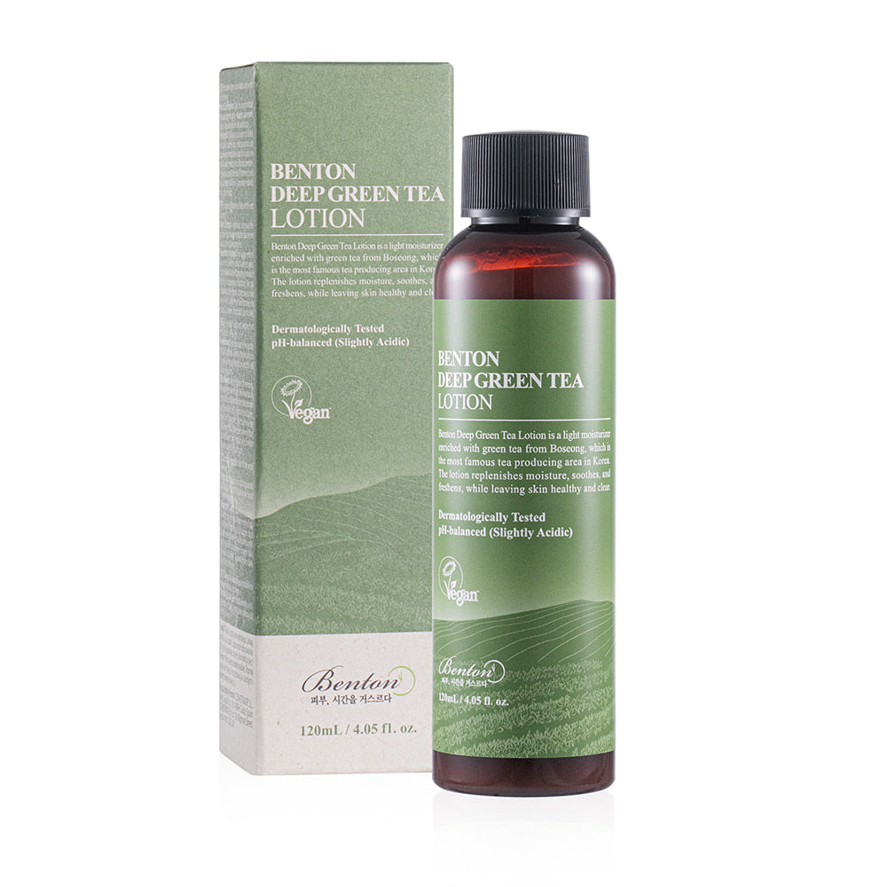 Benton - Deep Green Tea Lotion (120ml) K Beauty UK AIGOO
