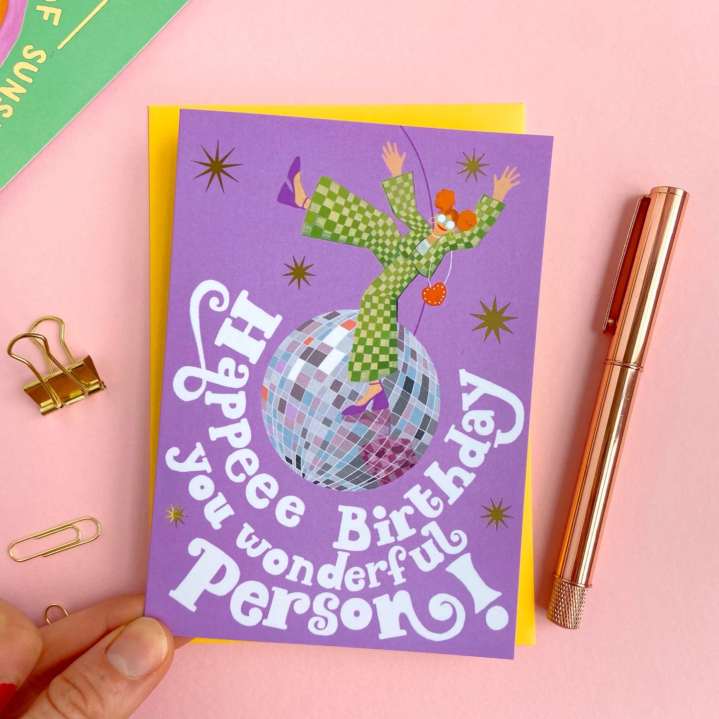 Icka - Disco Ball Birthday Greeting Card