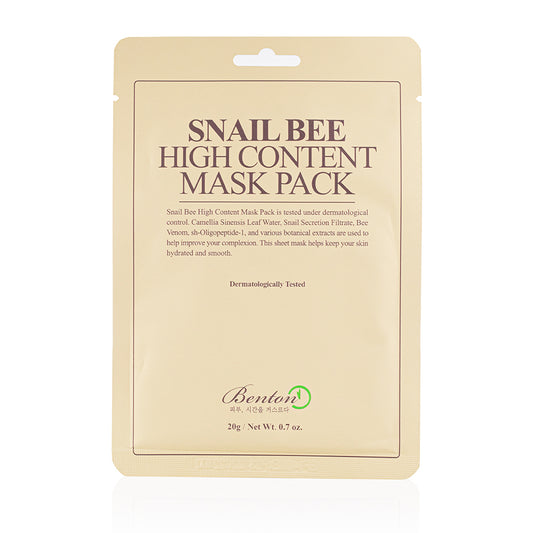 Benton - Snail Bee High Content Sheet Mask Pack Korean Sheet Mask AIGOO