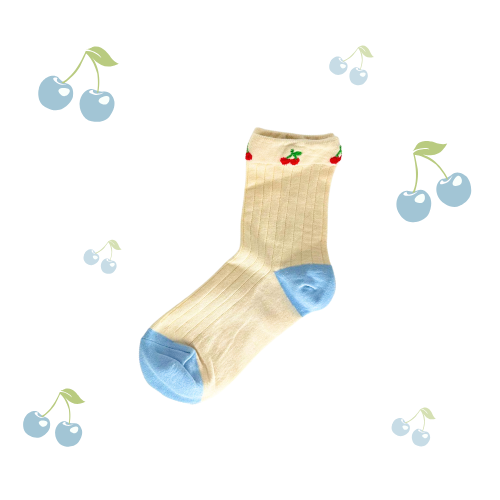 Cherry Socks (4 Cute Design)