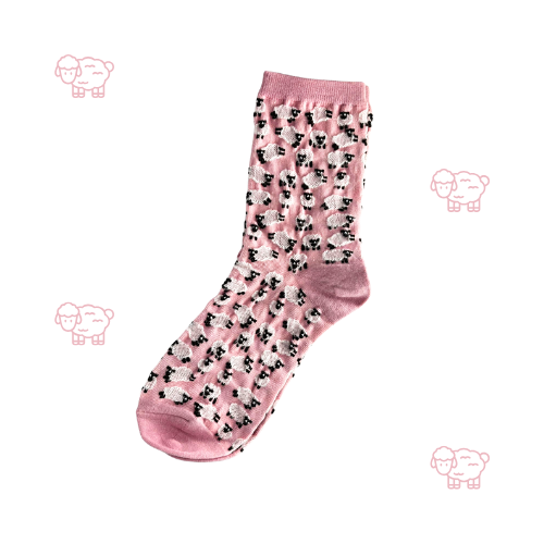 Little Sheep Socks (Pink & Baby Blue)