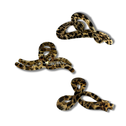 Classic Leopard Large Hair Claw (Brown : 3 Styles)