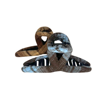 Tartan Plaid Hair Claw ( 2 Colours & 2 Styles)