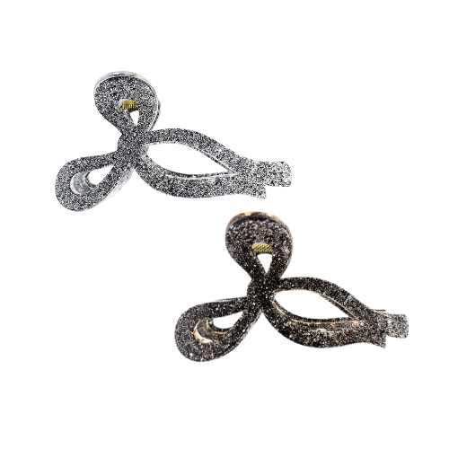 Fairy Bow Glitter Claw Clips (4 Colours)
