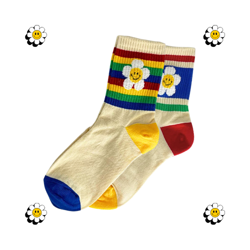 Colorful Flower Sock