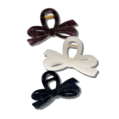 Elegant Bow Hair Claw Clip (3 Colours)
