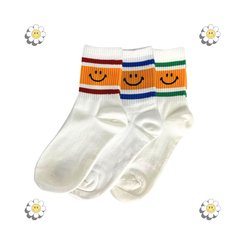 Smily Socks (red,blue & green)