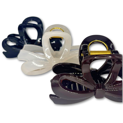 Elegant Bow Hair Claw Clip (3 Colours)