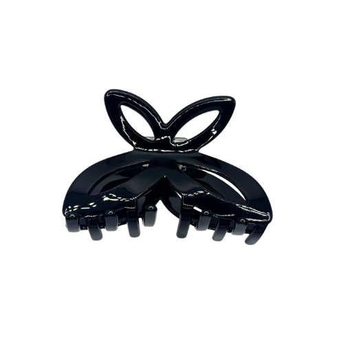 Butterfly Hair Claw Clip ( Beige & Black)