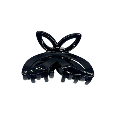 Butterfly Hair Claw Clip ( Beige & Black)