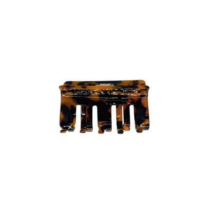 Tortoise Shell Hair Claw Clips (Beige & Brown)