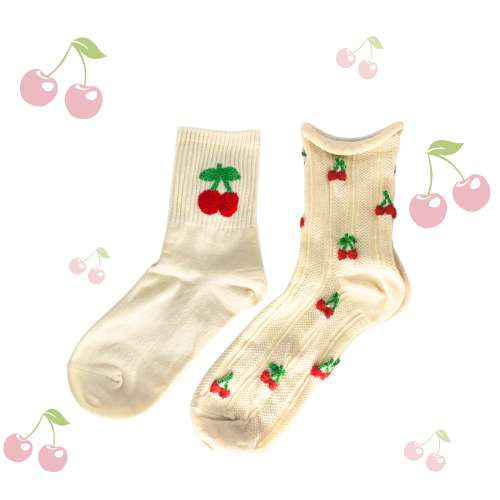 Cherry Socks (4 Cute Design)