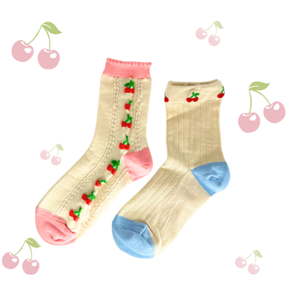 Cherry Socks (4 Cute Design)