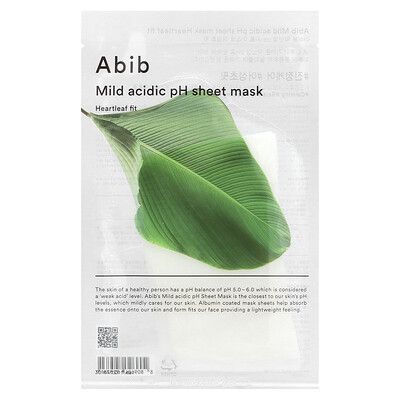 Abib - Mild Acidic pH Sheet Masks - Heartleaf Fit