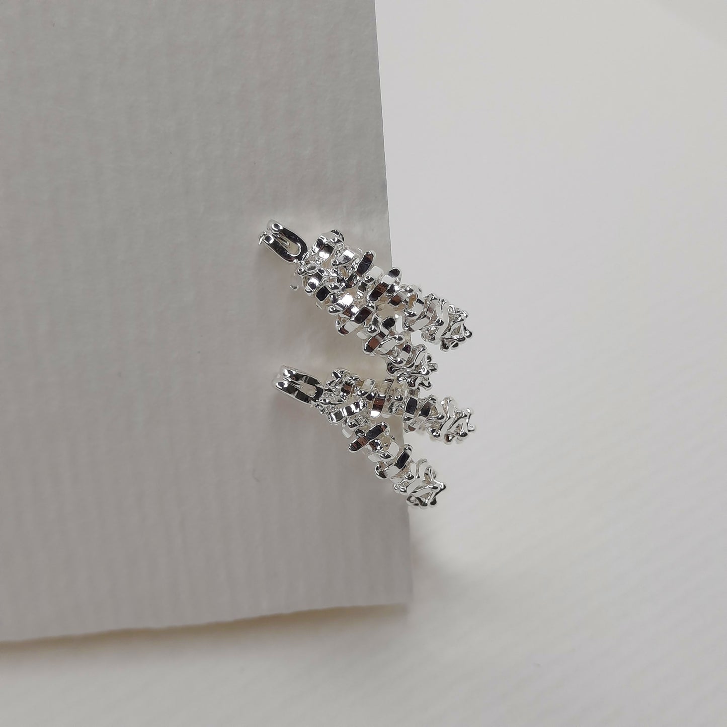 Double Shard Hoop Earrings (Gold, Silver)
