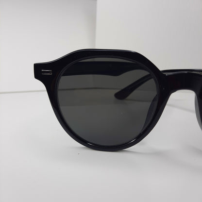 Translucent Skies Rounded Sunglasses (Grey, Black, Brown)