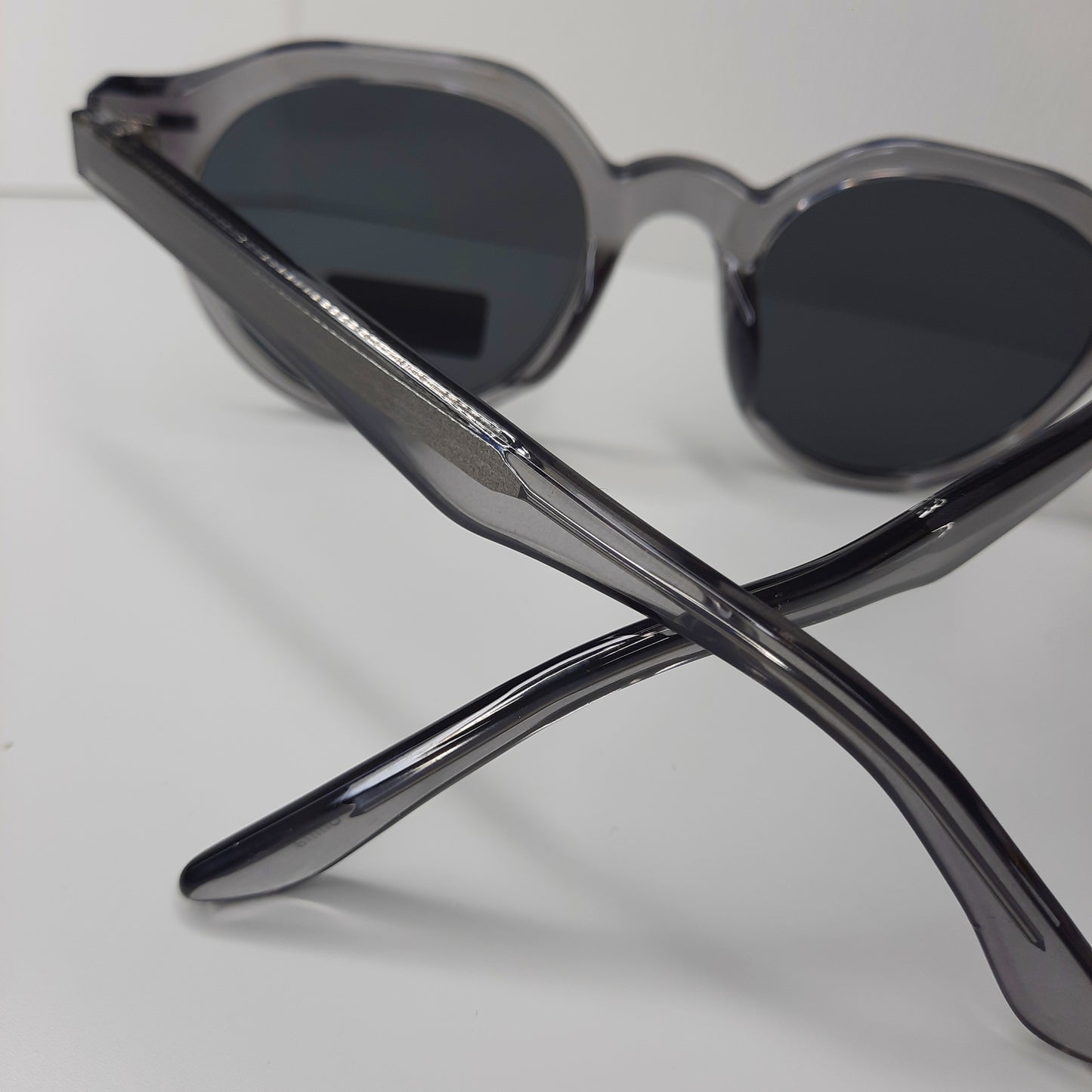 Translucent Skies Rounded Sunglasses (Grey, Black, Brown)